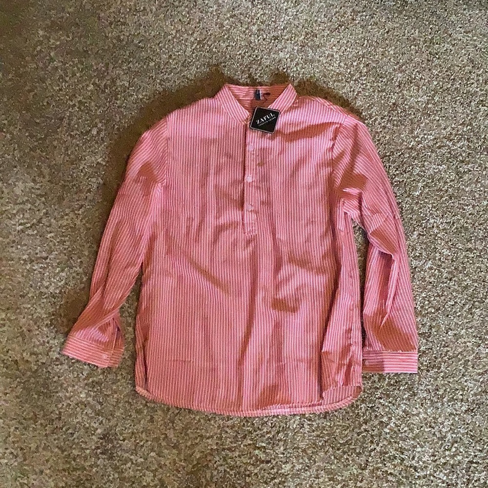BRAND NEW Zaful Quarter Button Long Sleeve T-Shirt